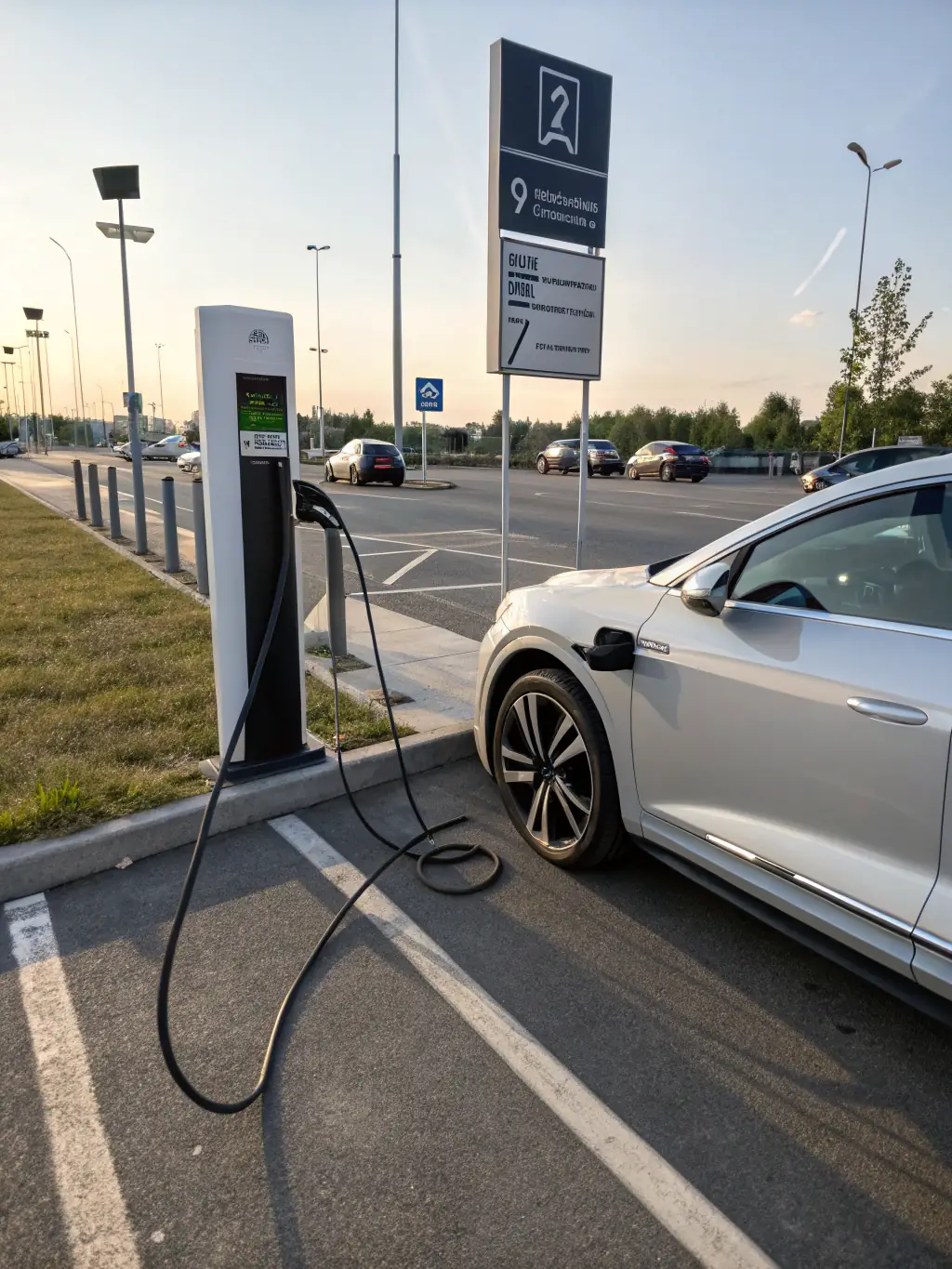 A picture of a modern electric vehicle being prepared for shipment, highlighting the company's forward-thinking approach to vehicle exports.